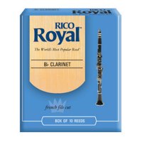 Rico Royal Bb Clarinet Reeds, (Box 10) Strength 2.5